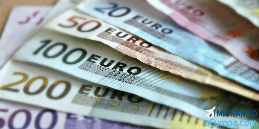 Bandera de Bulgaria y símbolo del euro, representando la adopción de la moneda única en 2026