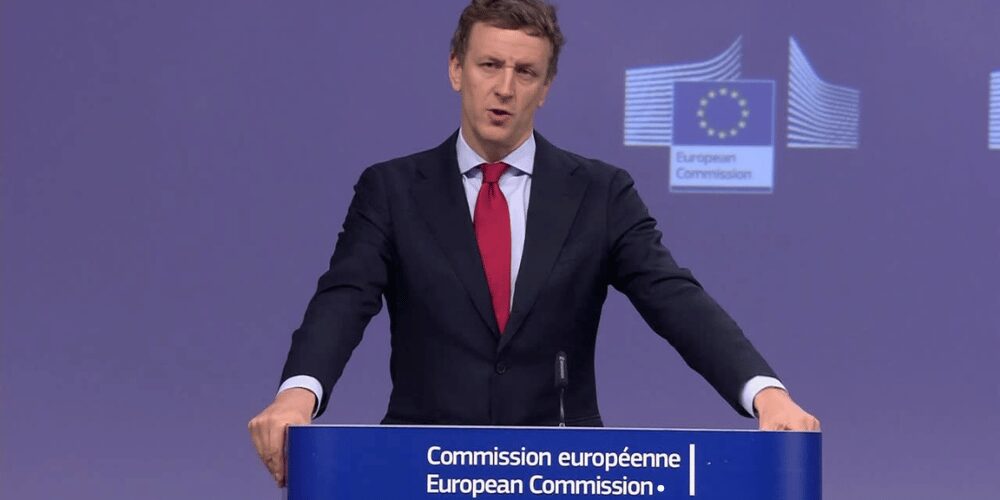 Olof Gill, portavoz de Comercio de la Comisión Europea, reacciona a amenaza comercial de Trump